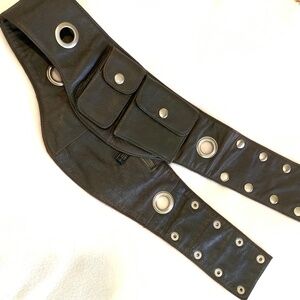 Vintage Festival Large Grommet Waist Belt